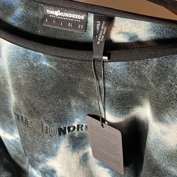 •NWT• THE HUNDREDS ACID TIEDYE Embroidered front Fleece • Size Medium - Picture 10 of 11